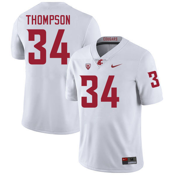 Jalen Thompson WSU Cougars Jersey.Washington State Cougars #34 Jalen Thompson Jersey Youth-White